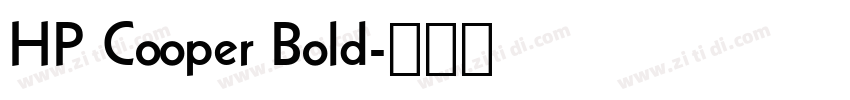 HP Cooper Bold字体转换